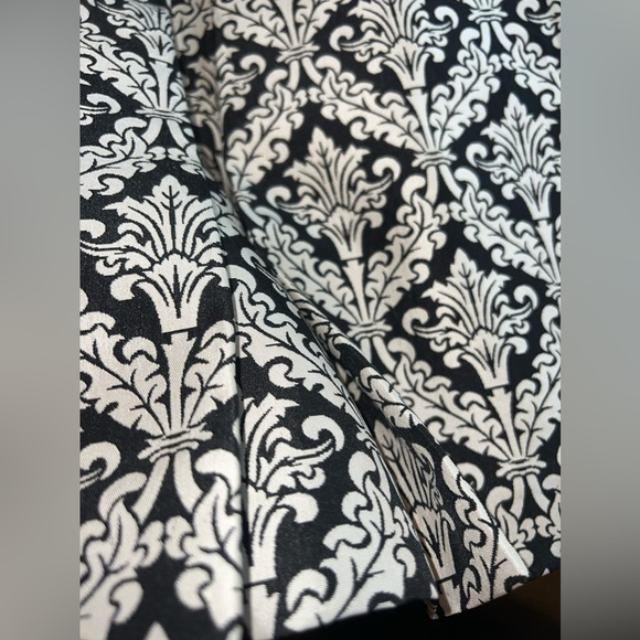 Mi Ami Demask Print off Shoulder Jacquard Fit & Flare Dress Size XS EUC Like New - Picture 2 of 9